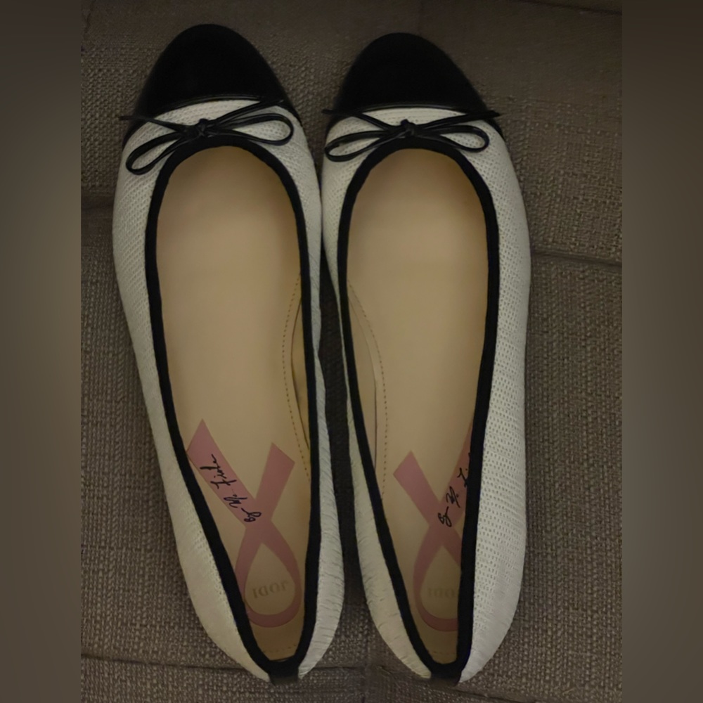 Marc Fisher Jodi Cap Toe Sequined Flats - Women | Color: White | Size: 9.5